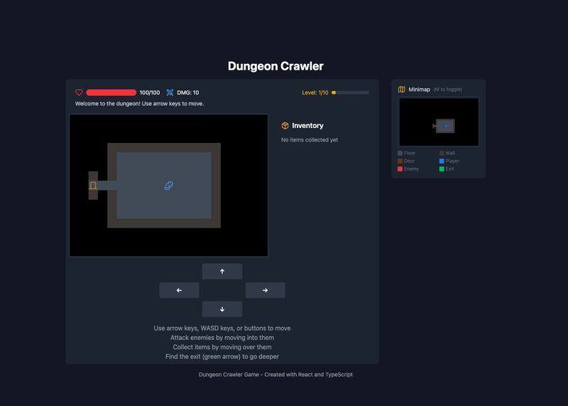 Dungeon Crawler game created with AI tools
